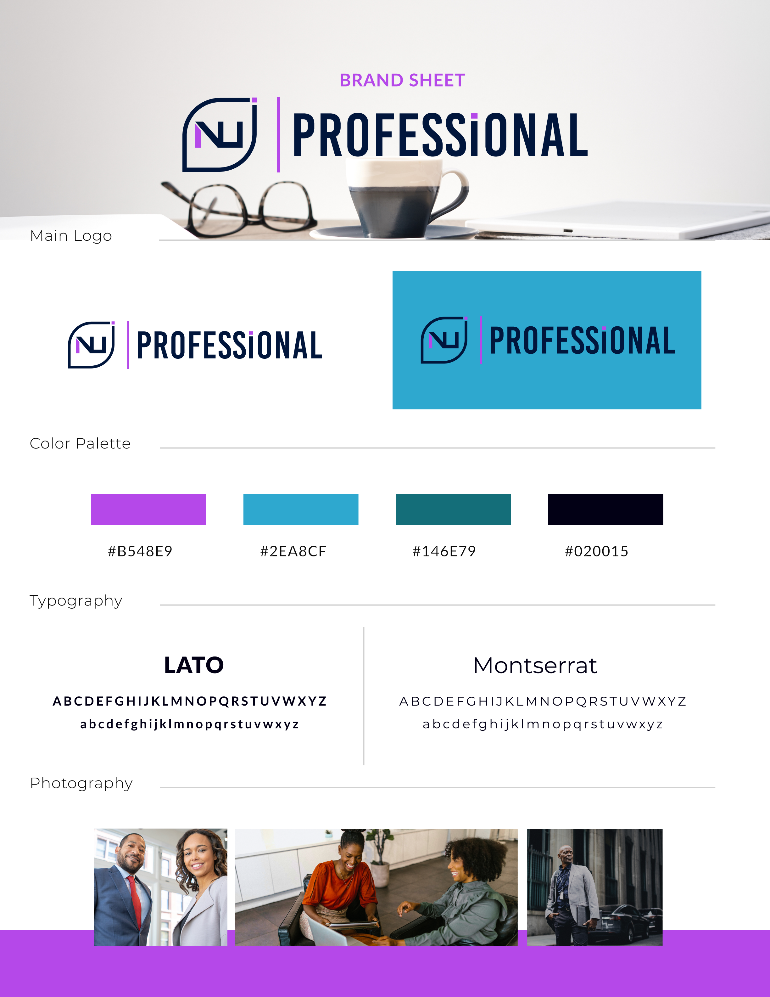 NuProfessional NuProject Logo Brand Sheet